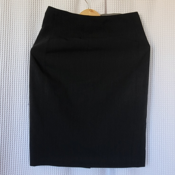 Mexx skirt and blazer with curved seam details, summer weight, charcoal, sz 4/6 - Picture 2 of 8